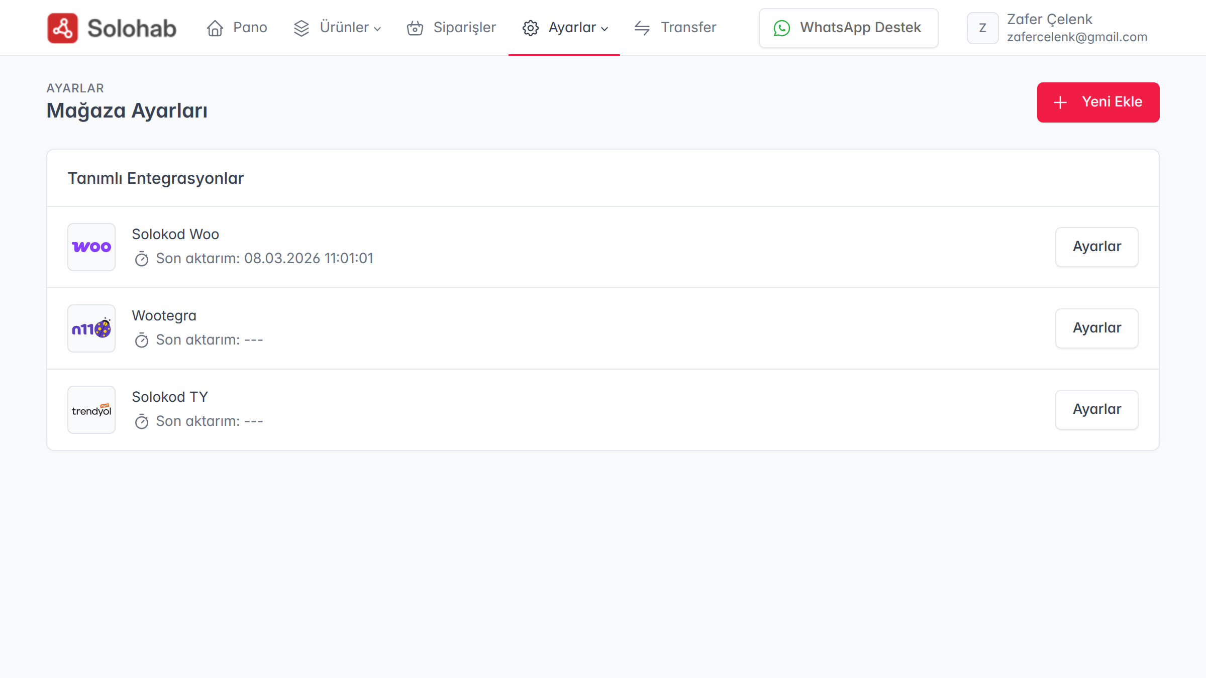 WooCommerce Mağaza Listesi