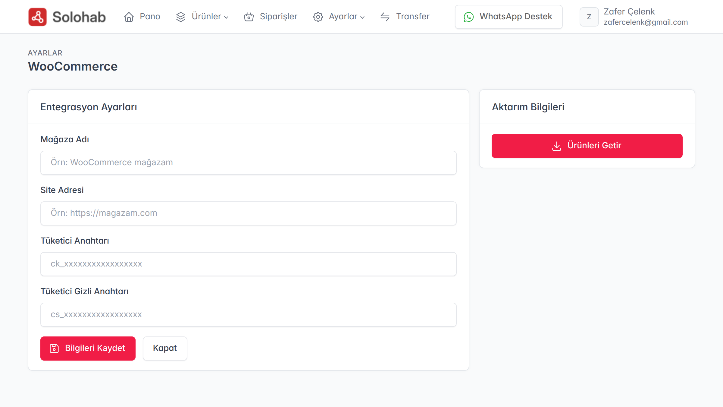 WooCommerce Mağaza Seçimi